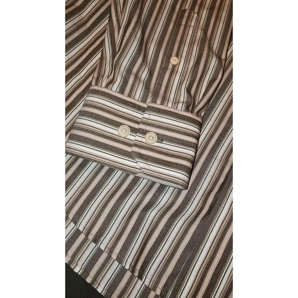 Banana Republic Size Large 16-16 1/2 Slim Fitted Long Sleeve Button‎ Down